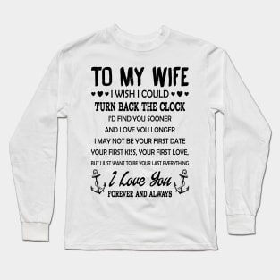 Cruising And Date I Love You Forever Cruising Long Sleeve T-Shirt